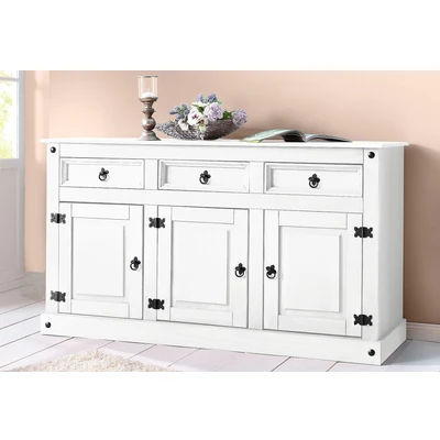 Abbildung von Home affaire Sideboard &quot;Mexiko&quot;, aus massivem Kiefernholz, viele Stauraummöglichkeiten, Breite 151 cm
