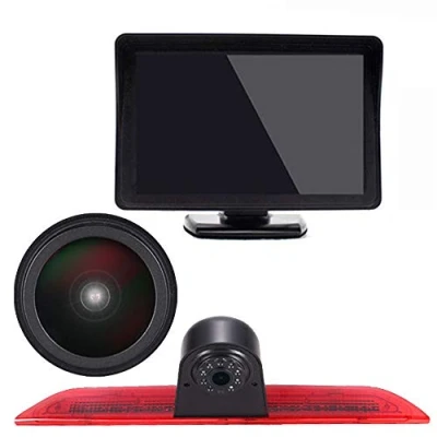 Abbildung von 1280 x 720 Pixels Auto Top Mount Brake Bremsleuchte Kamera Bremslicht Rückfahrkamera für Ford Transit Tourneo Custom Jumbo Kasten V363 F150 F250 F350 V636 MK8 2012 2020+7&quot; Reverse Screen