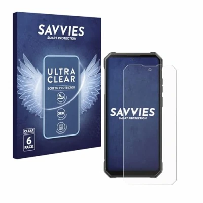 Abbildung von Savvies 6 Stück Schutzfolie für Fossibot F105 Displayschutz Folie Ultra Transparent