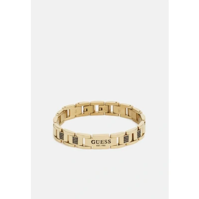 Abbildung von Guess FLAT Chain Unisex Armband Yellow goldcoloured/black, Größe: One Size, gold coloured/black