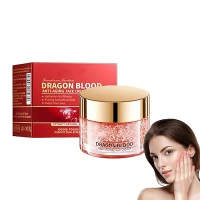 Abbildung von Retinol Placenta Dragon Blood Cream,Dragons Easy Cream, Drachenblut Gesichtscreme,Feuchtigkeitsspendende,Feste Anti Falten Creme,Nährende &amp; Verjüngende Creme,Verbessert trockene Haut (1PC)
