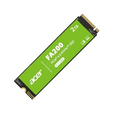 Abbildung von acer FA200 PCIe 4.0 NVMe SSD 2TB: bis zu 7200 MB/s Lesegeschwindigkeit, Gen4x4 M.2 2280 Interne Festplatte mit HMB &amp; SLC Solid State Drive für Laptop/Desktop PC/Gaming (PS5 Kompatibel)