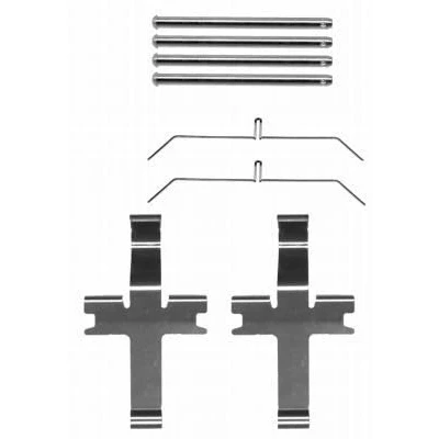 Abbildung von HELLA 8DZ 355 204 171 Zubehörsatz, Scheibenbremsbelag SUBARU: Impreza II Limousine, Kombi, TOYOTA: Land Cruiser Prado 70 Pickup