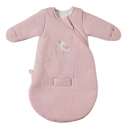 Abbildung von Nattou Babyschlafsack für Herbst und Winter aus Baumwolle, Mit Fäustlingen, TOG 2.5, Ca. 60 cm, 0 3 Monate, Alice Pomme, Rosa