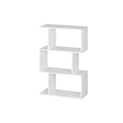 Abbildung von RICOO Regal 106 x 70 30cm, Standregal weiß WM075 WM Spannplatte aus Holz, Bücherregal weiß, Wandregal klein, Regale &amp; Ablagen, schmales schmal, Büro Bücherregale