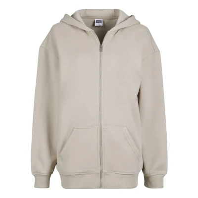 Abbildung von Urban Classics Oversized Sweatjacke, Damen, Größe: Large, Wetsand