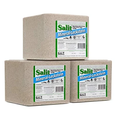 Abbildung von Mineralleckstein Salzleckstein Salz Natrium 3 x 10kg Block
