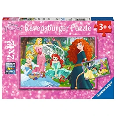 Abbildung von Ravensburger Kinderpuzzle Disney Prinzessinnen 2x12 Teile
