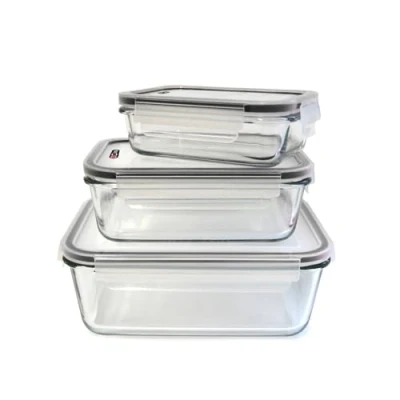 Abbildung von Cuisy KB5667 3 Auflaufform aus Glas mit Deckel, 22 x 17 9 cm