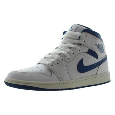Abbildung von Jordan AIR 1 MID SE Sneaker high, Herren, Größe: 42.5, White/industrial blue/sail Leder