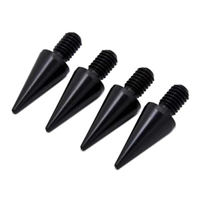 Abbildung von PrecisionGeek 10mm ø M6 Schwarz Aluminium Lautsprecher Spikes/Box Spikes für HiFi 4 Stück