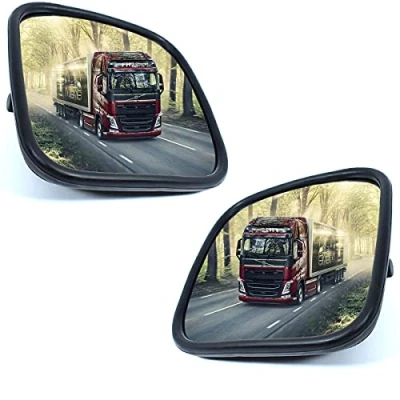Abbildung von 2x LKW Seitenspiegel Außenspiegel Rückspiegel Universal 18 x cm E Prüf Bagger Traktor Baumaschinen Bus