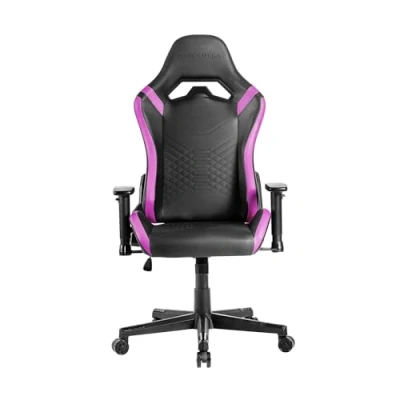 Abbildung von Mars Gaming MGC PRO, Professioneller Stuhl, PU Leder Oberfläche, 2D Armlehnen und 135 Verstellbare Rückenlehne, Soft Touch Lenden Nackenkissen, XL Rollen Klasse 4 Gasfeder, Lila