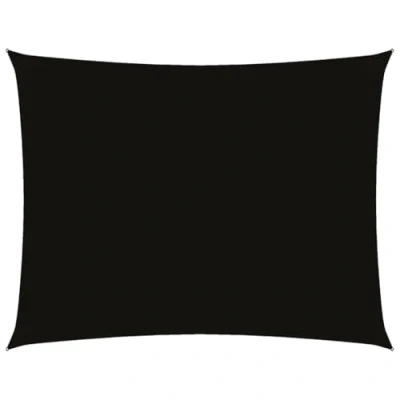 Abbildung von vidaXL Sonnensegel Wasserfest Sonnenschutz Windschutz Sonnendach UV Schutz Garten Terrasse Balkon Oxford Gewebe Rechteckig 4x5m Schwarz