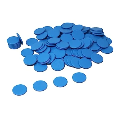 Abbildung von Wissner® aktiv lernen Lernspielzeug Spielchips (100 Stück), Zählchips Marker Tokens 25 mm RE Plastic®, Plastic®