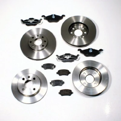 Abbildung von 4 Loch Bremsscheiben/Bremsen Set + Bremsbeläge vorne hinten