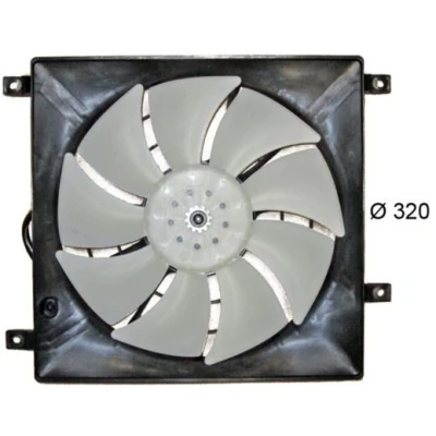 Abbildung von MAHLE ORIGINAL CFF 389 000S Lüfter 320 12 140 elektrisch mit Kühlerlüfterrahmen (Zarge)