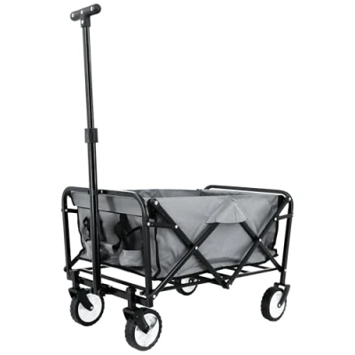 Abbildung von FASports Faltbarer Bollerwagen Faltwagen Outdoor Handwagen Transportwagen mit Feststellbremse