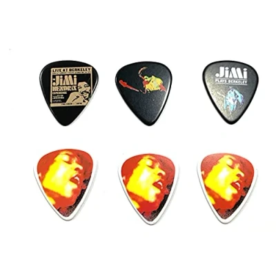 Abbildung von JIM DUNLOP Plektrum Jimi Hendrix, Stark, 6 Stück, Electric Lady