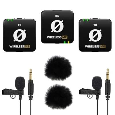Abbildung von Rode Wireless ME Dual Mikrofon Funksystem + 2X Lavalier GO keepdrum Fell Windschutz