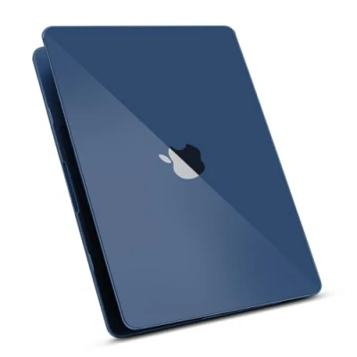 Abbildung von ZYB Hülle Kompatibel mit MacBook Air 13.6 Zoll M3 M2 (2024 2022 Freisetzung) Modell A3113 A2681, Ultradünne Schutzhülle Hartschale Hard Case, Kristall Mitternacht