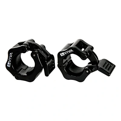 Abbildung von AsVIVA Hantel Set 30 mm Hantelverschluss HV2 Schnellverschluss Paar, Schnellverschluss, Klickmechanismus, gummierte Innenseite