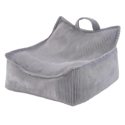 Abbildung von MISIOO Sitzsack Kinder Großer Big Bag für Cord Material 77x67x50 cm Waschbarer Stoff Griff einfaches Tragen Stabile und weiche Konstruktion Premium Qualität