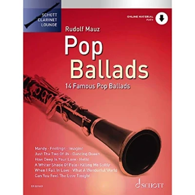 Abbildung von Pop Ballads: 14 berühmte Balladen. Klarinette. (Schott Clarinet Lounge)