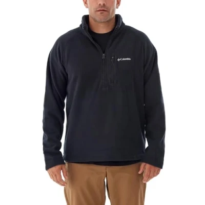 Abbildung von Columbia FAST TREK HALF ZIP Fleecepullover, Herren, Größe: XXL, Black