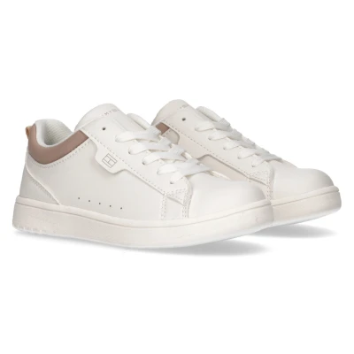Abbildung von Tommy Hilfiger LOW CUT LACE UP/VELCRO Sneaker Freizeitschuh, Halbschuh, Schnürschuh mit farblichem Schaftrand