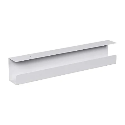 Abbildung von Monoprice Under Desk Cable Tray Steel with Power Supply and Wire Management Workstream Collection White
