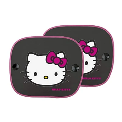 Abbildung von HELLO KITTY KIT3014 Auto Sonnenschutz schwarz, rosa