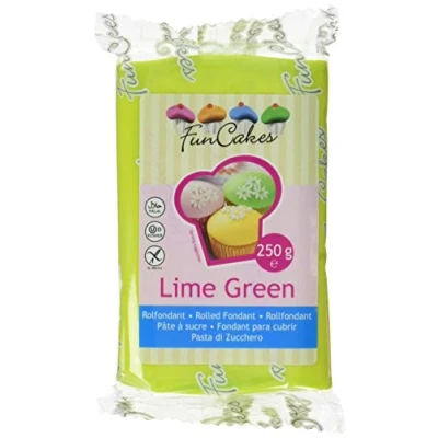 Abbildung von FunCakes Fondant Lime green Limette, 4er Pack (4 x 250 g)