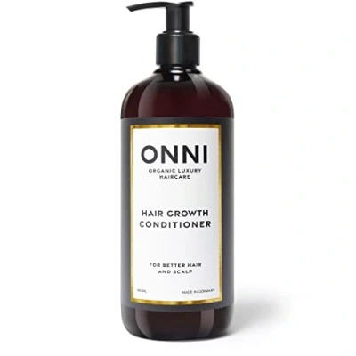 Abbildung von ONNI Conditioner Organic Hair Growth 500 ml XXL Pumpspender Ohne Silikone, Sulfate, Parabene für mehr Haarwuchs, gegen juckende Kopfhaut, keine Tierversuche, MADE IN GERMANY