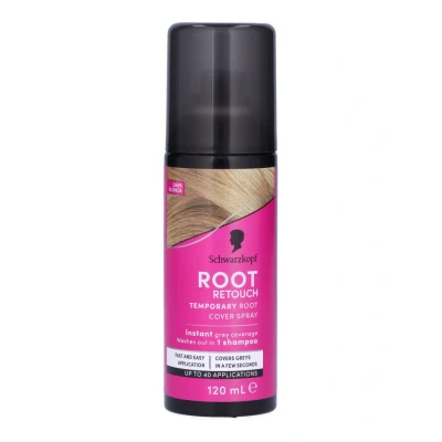 Abbildung von Schwarzkopf Root Retouch, Vegan, Temporary Dye Instant Blonde Hair Concealer, Grauabdeckung, 40 Anwendungen, 1 Waschgang, dunkelblond, 120 ml,