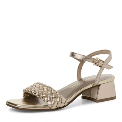 Abbildung von Marco Tozzi Riemensandalette, Damen, Größe: 40, Platinum comb Schuhe