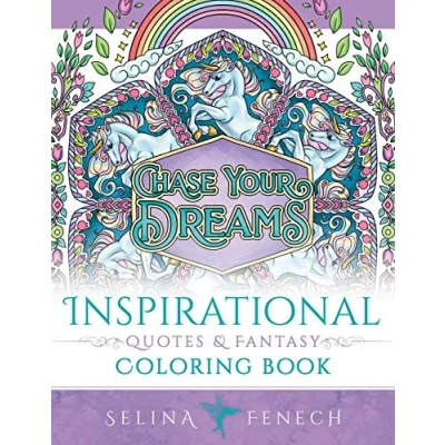 Abbildung von Inspirational Quotes and Fantasy Coloring Book (Fantasy by Selina, Band 25)