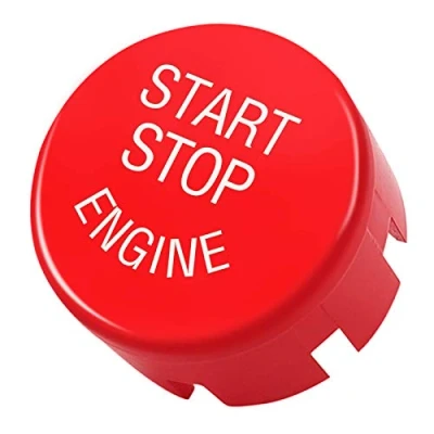 Abbildung von TTCR II Sports Red start Stopp Taste, Austausch der Motorstartknopf, stop knopf Kompatibel mit BMW (Serie 1 2 3 4 5 6 7 X1 X3 X4 X5 X6 / F30 F10 F01 F15 F25 G30 G31 G11 G12)