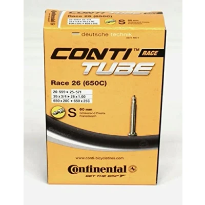 Abbildung von Continental Schlauch Race 26 SV 60 Fahrradschlauch, Schwarz, (18/25 559/571)