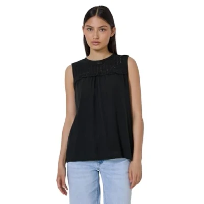 Abbildung von Street One Studio TOP MIT Meshdetail Bluse, Damen, Größe: 42, Schwarz