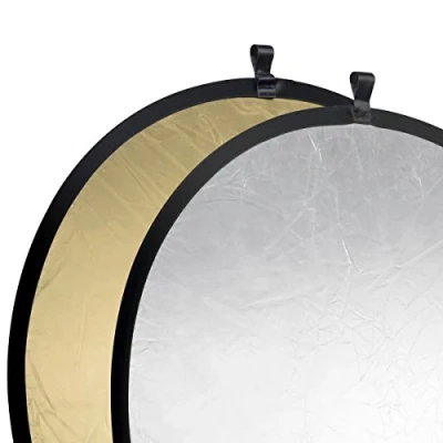Abbildung von Walimex Pro Faltreflektor 107 cm gold/silber