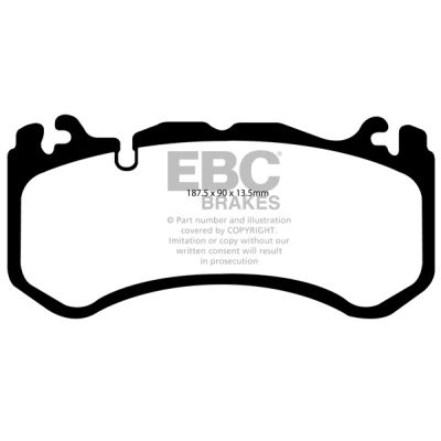 Abbildung von EBC Brakes DP41939R Bremsbelagsatz Vorderachse MERCEDES BENZ: C Klasse Limousine, E T modell