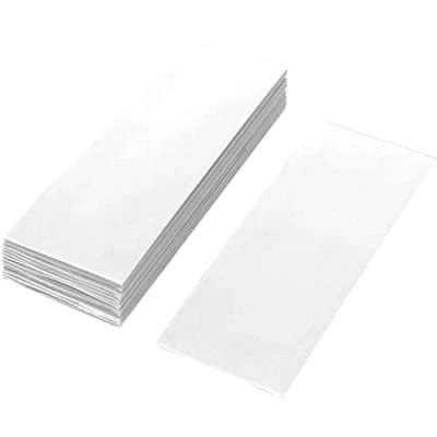 Abbildung von ISOLATECH 10 Stk PVC Schrumpfschlauch geschnittene 72mm Stücke weiß ohne Kleber Flachmaß 30mm (Ø19,1mm) Schrumpfverhältnis 2:1 zum Isolieren von 18650 Akku Batterien unbeschriftet (Ø19,1mm 72mm)