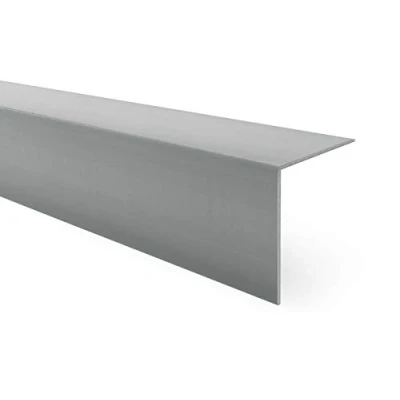 Abbildung von Quest PVC Winkelprofil Kunststoff Selbstklebend Kantenschutz Eckenschutz Eckleiste Winkelleiste, 20x10mm, 150cm, dunkelgrau