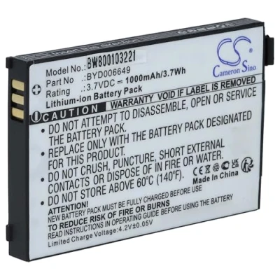 Abbildung von vhbw Akku Ersatz für Philips BYD001743, BYD002518, BYD005975, BYD006649 Babyphone Babytalker (1000mAh, 3,7V, Li Ion)