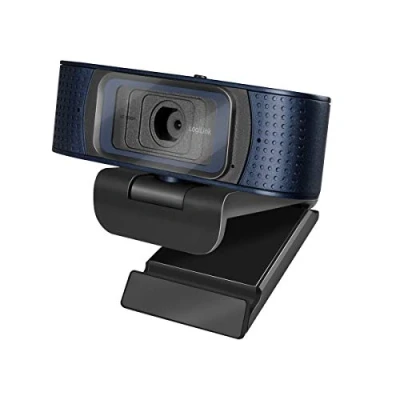 Abbildung von LogiLink UA0379 Konferenz HD USB Webcam Professional, 80 Weitwinkelobjektiv, Dual Mikrofon mit Rauschunterdrückung, Autofokus, Sichtschutzabdeckung, für Videokonferenzen &amp; Live Streaming, schwarz