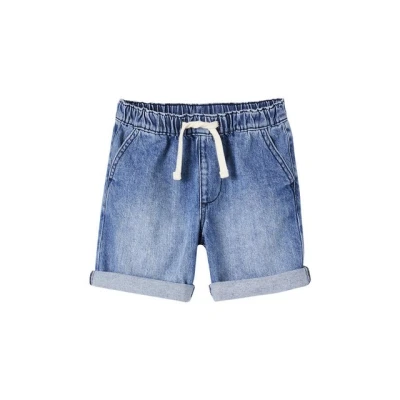 Abbildung von Vertbaudet Jungen Jeans Shorts mit Schlupfbund Oeko Tex Blue Stone 134