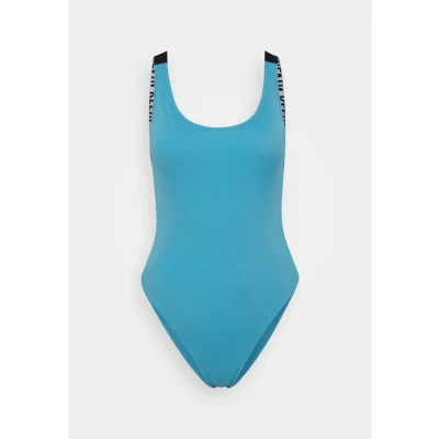Abbildung von Calvin Klein Swimwear Scoop BACK ONE Piece Badeanzug, Damen, Größe: 3XL, Storm blue