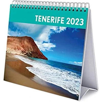 Abbildung von Grupo Erik Tischkalender 2023 Teneriffa Kalender Quer Format zum Aufstellen FSC zertifiziert Offizielle Lizenz, CS23030