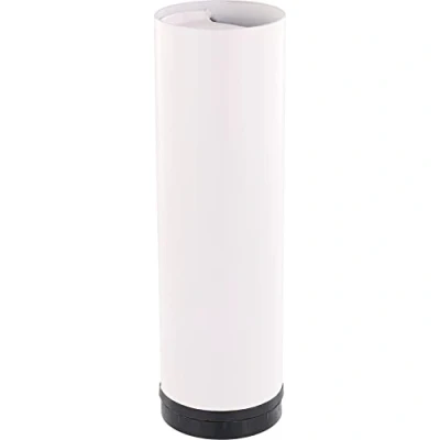 Abbildung von WAGNER Möbelbein/Tischbein/Möbelfuß/Systemrohr TENO Ø 60 x 200 mm, individuell mit System und QuickClick kombinierbar, Stahl pulverbeschichtet weiß, Tragkraft 50 kg 12361801